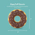 Zippy Paws ZippyTuff Donutz Chocolate Sprinkles Squeak and Chew TPR Rubber Dog Toy - Brown - Small  