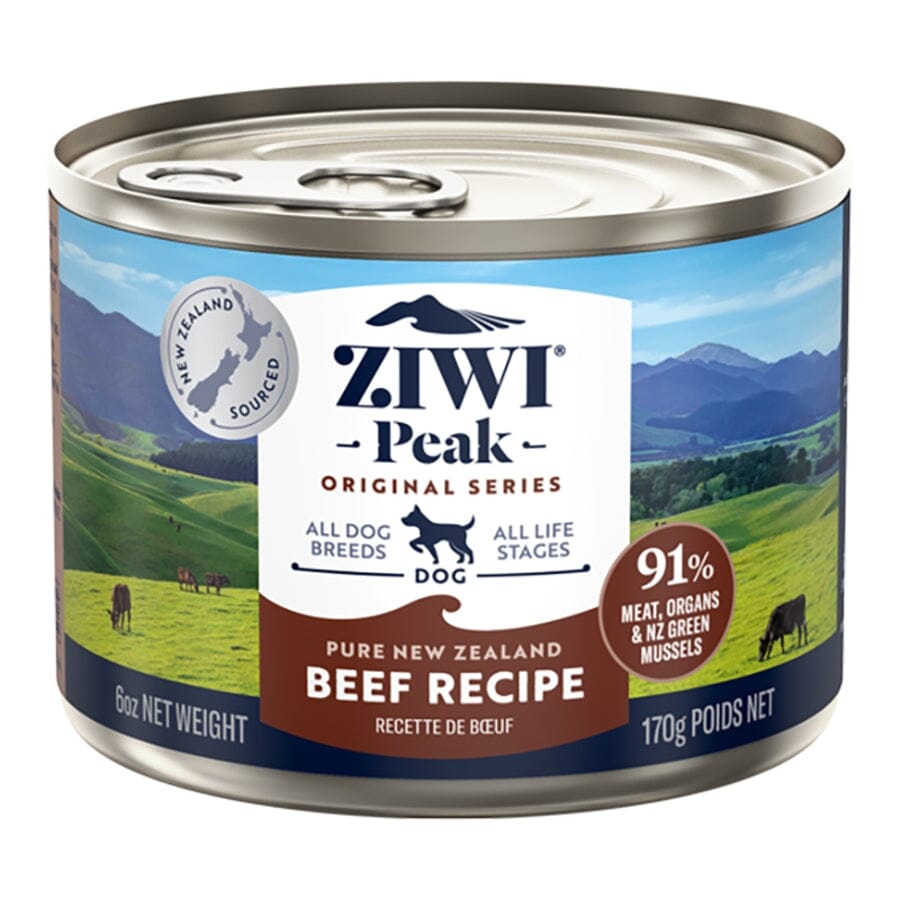 Ziwi Peak All-Life-Stages and Breeds Beef Recipe Canned Dog Food - 6 Oz - Case of 12