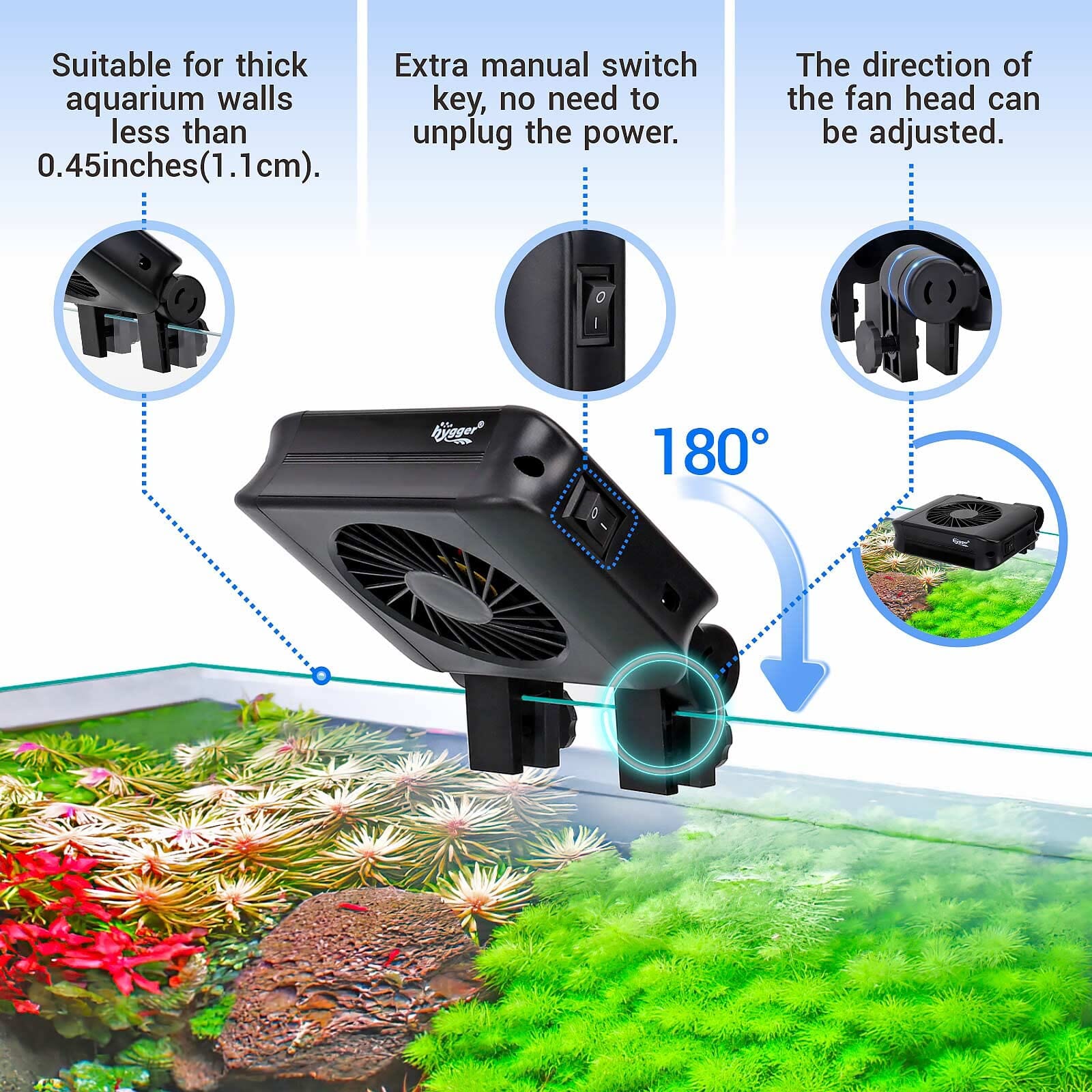 Zoo Med Laboratories Aquacool Aquarium Cooling Fan  