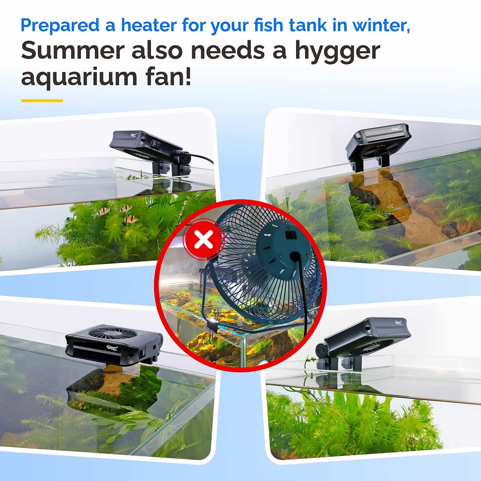 Zoo Med Laboratories Aquacool Aquarium Cooling Fan  