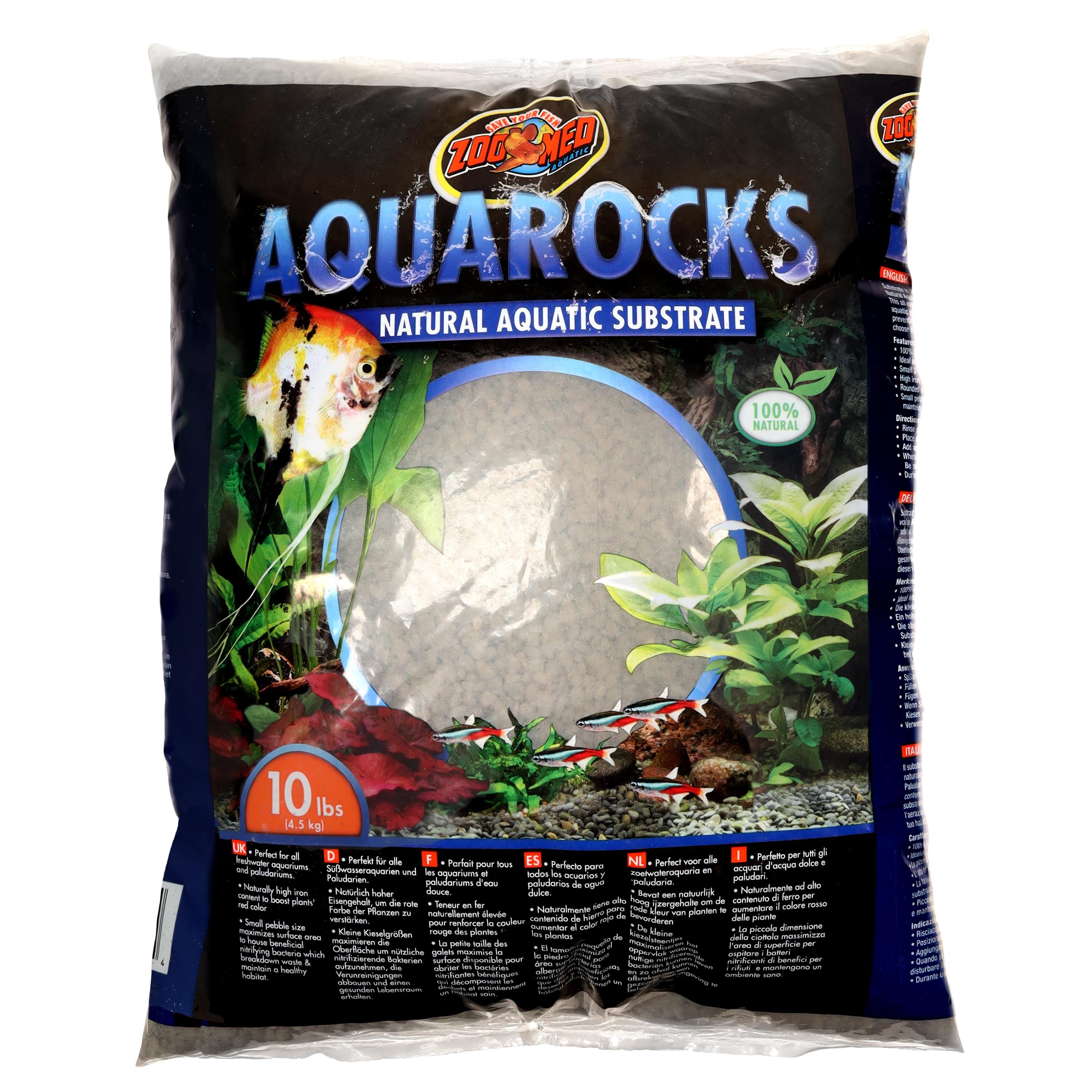 Zoo Med Laboratories AquaRocks Natural Freshwater Aquarium Substrate - 10 Lbs  