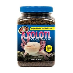 Zoo Med Laboratories Axolotl and Aquatic Newt High-Protein Soft and Moist Freshwater Food 11 Ounce
