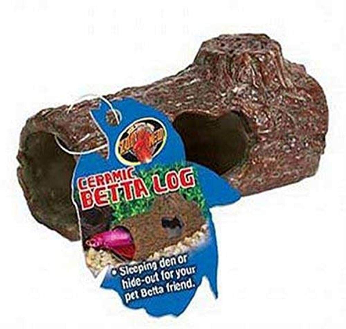 Zoo Med Laboratories Betta™ Ceramic Log for Fish - 4.25 Inch  