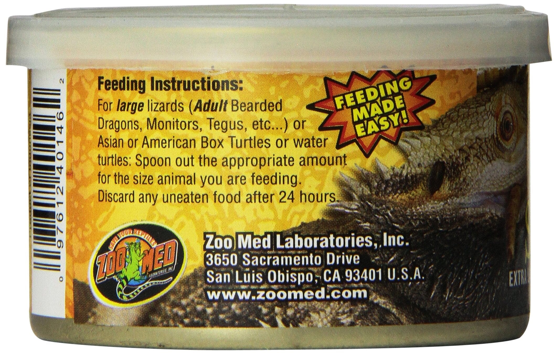 Zoo Med Laboratories Can O’ Superworms for Large Lizards, Asian & American Box Turtles, or Aquatic Turtles - 1.2 Oz  