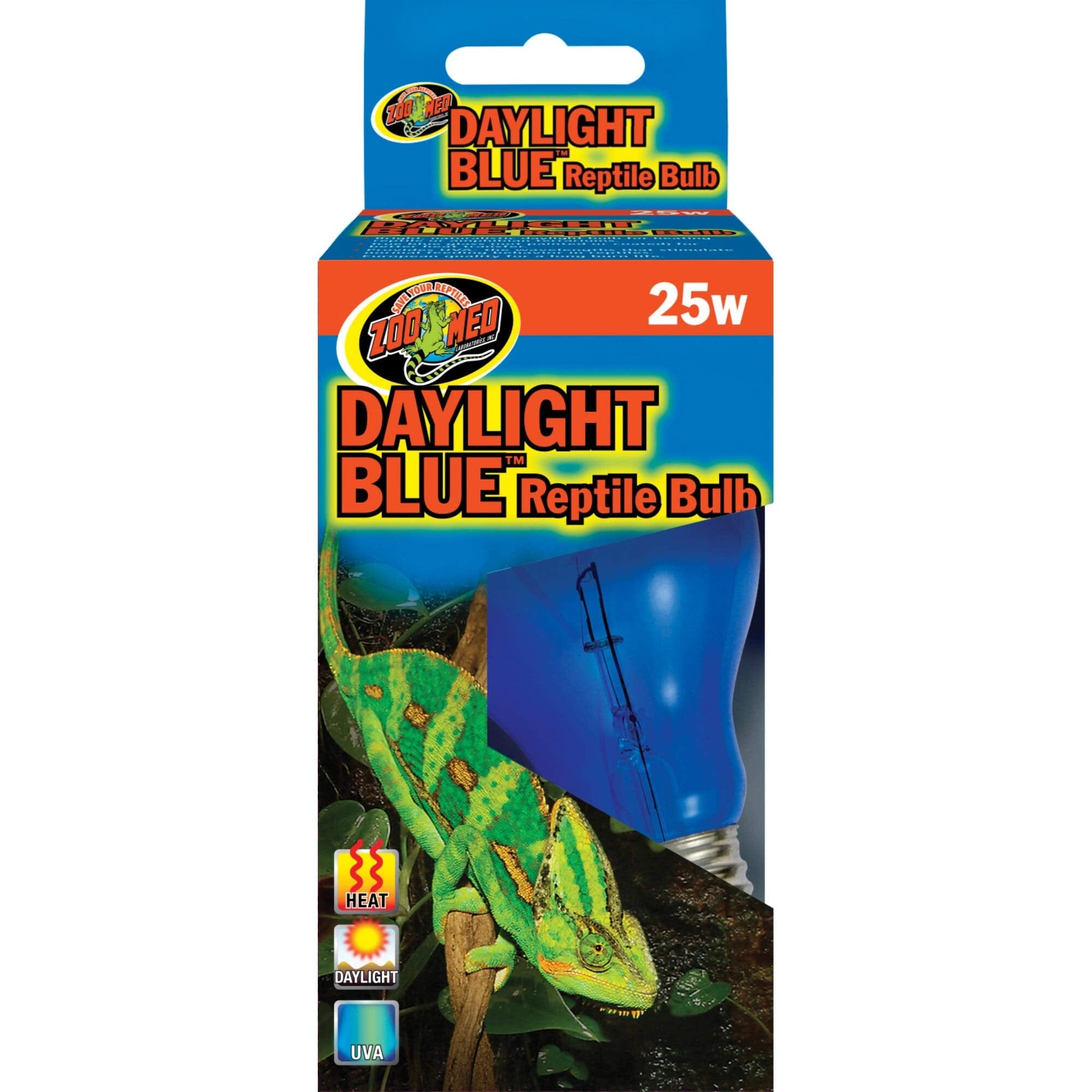 Zoo Med Laboratories Daylight Blue™ 25 Watt Reptile Bulb Blue Color  