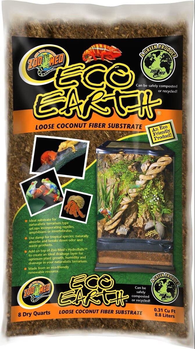 Zoo Med Laboratories Eco Earth™ Coconut Fiber Substrate - 8 Quarts  