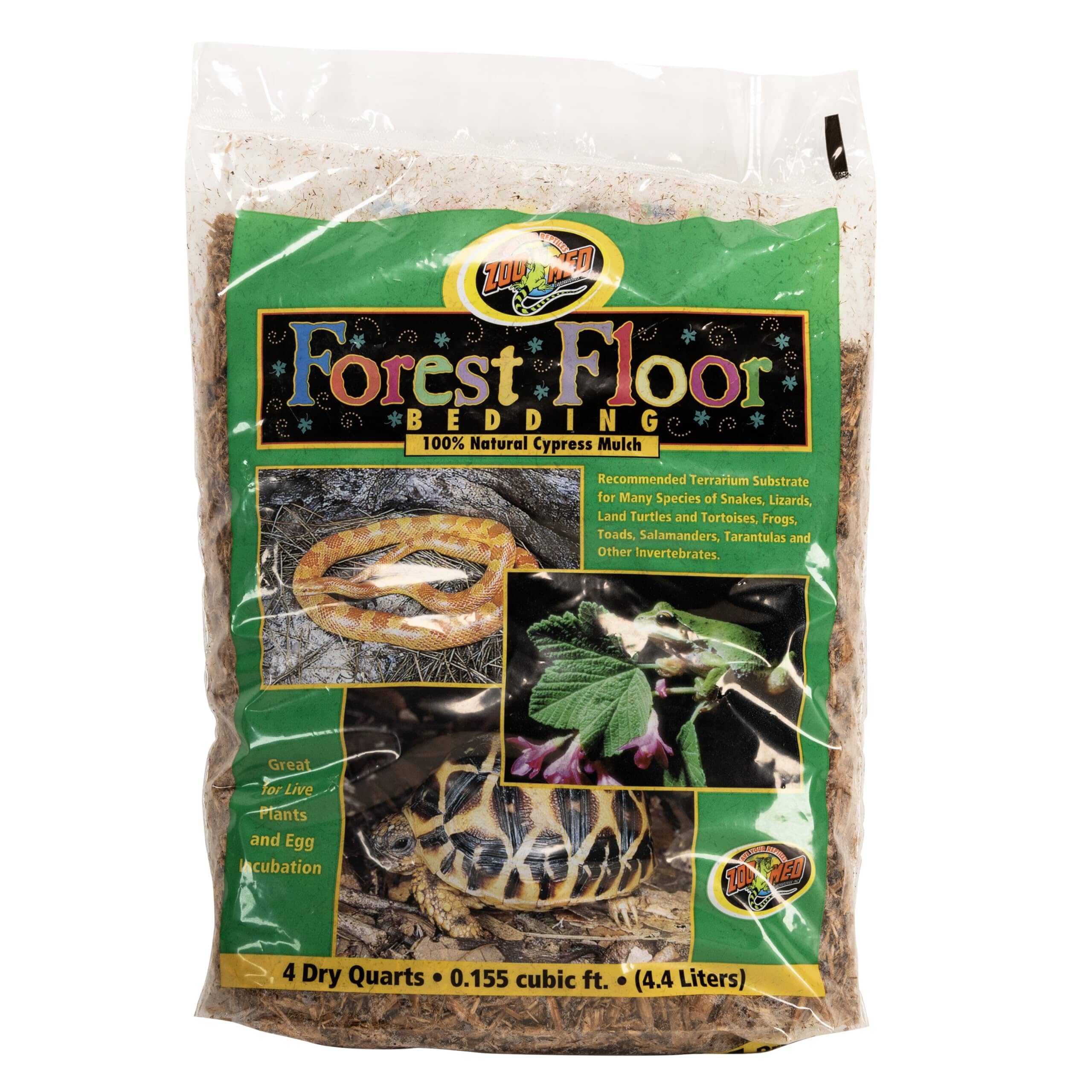 Zoo Med Laboratories Forest Floor™ Natural Cypress Mulch Substrate Bedding - 4 Quartz  