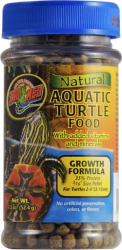 Zoo Med Laboratories Growth Formula Natural Aquatic Turtle Food - 1.85 Oz  