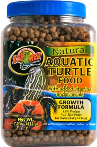 Zoo Med Laboratories Growth Formula Natural Aquatic Turtle Food - 7.5 Oz  