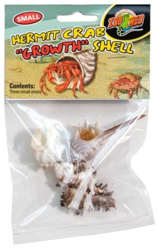 Zoo Med Laboratories Growth Hermit Crab Shells Small - 3 Pack  