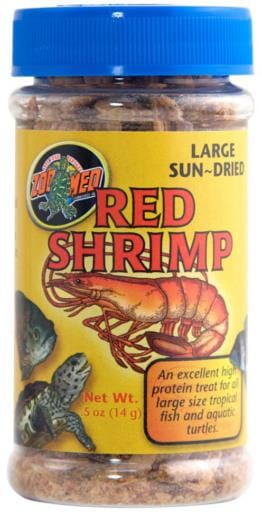 Zoo Med Laboratories Large Aquatic Sun-Dried Red Shrimp - 0.5 Oz  