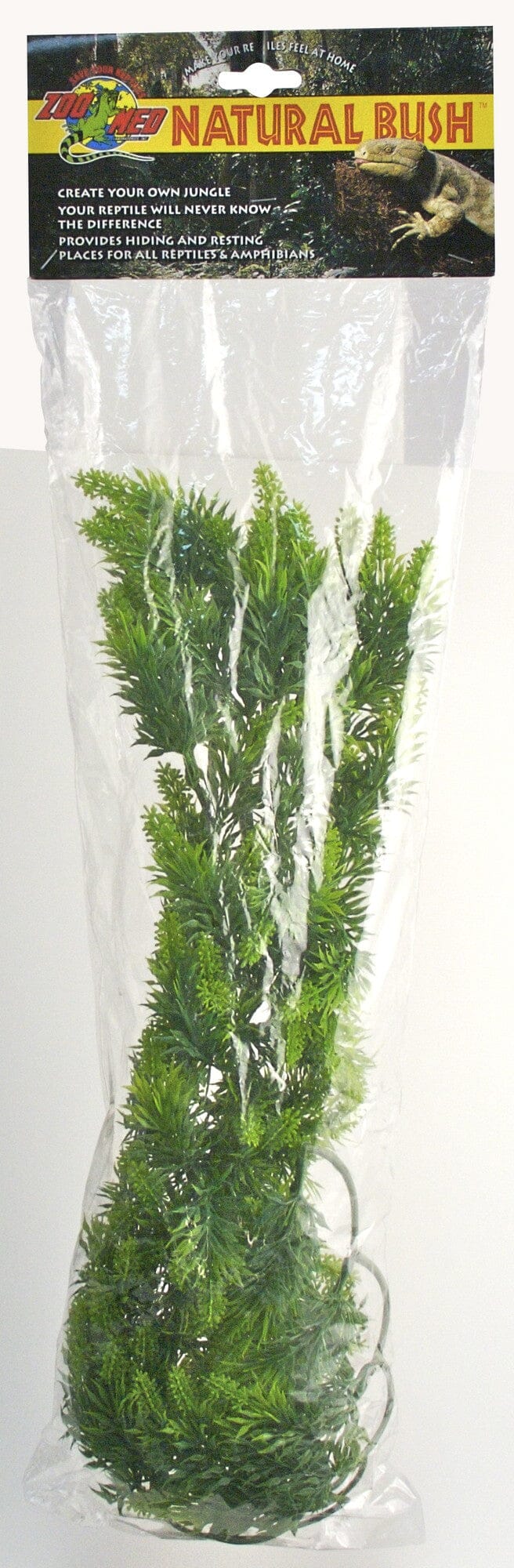Zoo Med Laboratories Malaysian Fern Bush Naturalistic Plastic Plant Terrarium Décor - Large - 22 Inch Default Title