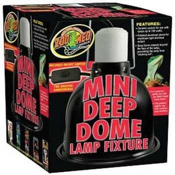 Zoo Med Laboratories Mini Deep Dome Lamp Fixture - 5.5 Inch  