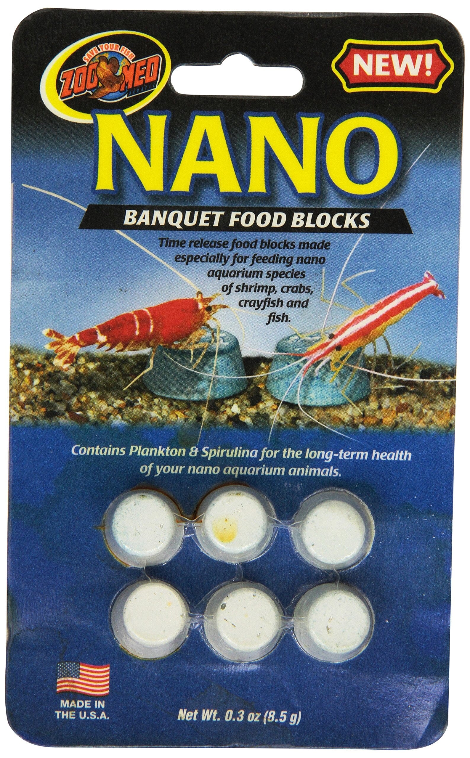 Zoo Med Laboratories Nano Banquet® Aquatic Food Blocks - 6 Pack  