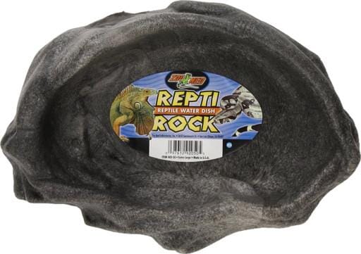 Zoo Med Laboratories Repti Rock Reptile Water Dish X-Large - 2.5 X 8 X 11.5 Inch  