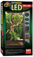Zoo Med Laboratories ReptiBreeze LED Deluxe Reptile Cage with Open-Air Aluminum Screen - Medium - L:16" X W:16" X H:30" Inches  