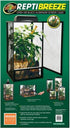 Zoo Med Laboratories ReptiBreeze Reptile Cage with Open-Air Auluminum Screen - Medium - L:16" X W:16" X H:30" Inches  