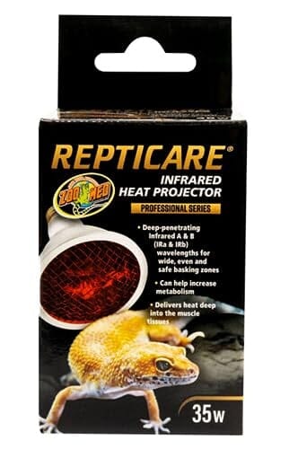 Zoo Med Laboratories ReptiCare Infrared Heat Projector IRA and IRB Penetrating Reptile Lamp - 35 Watt Default Title