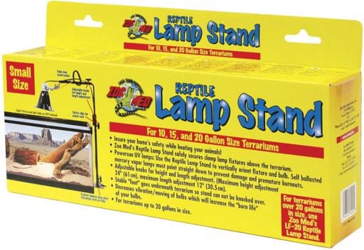 Zoo Med Laboratories Reptile Adjustable Height Lamp Stand - Small - 10-20 Gallons - 3