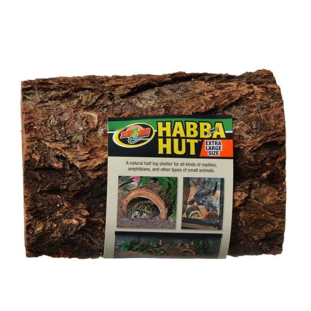 Zoo Med Laboratories Reptile Habba Hut™ for Reptiles, Amphibians & Small Animals X-Large - 4 X 9.25 X 9 Inch  