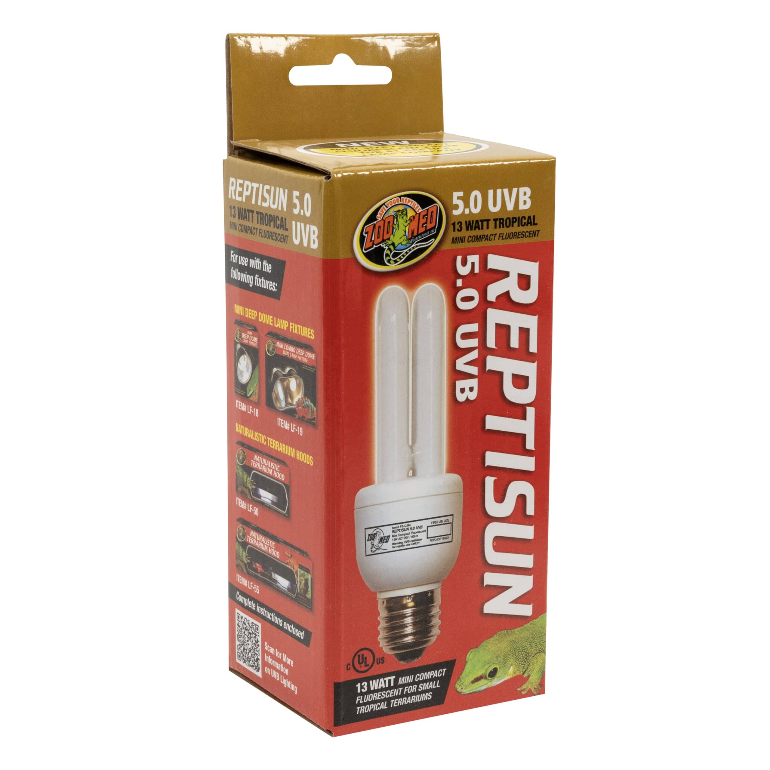 Zoo Med Laboratories Reptisun® 5.0 UVB Mini Compact Fluorescent  