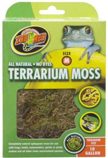 Zoo Med Laboratories Terrarium Moss for Amphibians & Wetland Environment Reptiles - 10 Gal  