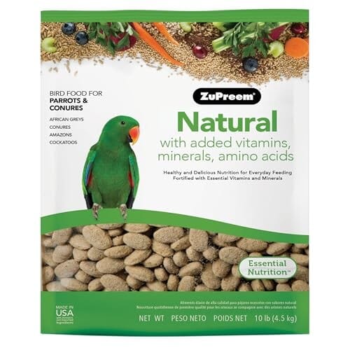 Zupreme Natural Blend Diet for Medium or Large Bird Food - 10 Lbs Default Title