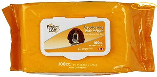 8-In-1 Perfect Coat Deodorizing Bathing Dog Wipes - Fresh - 100 Pack  