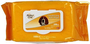 8-In-1 Perfect Coat Deodorizing Bathing Dog Wipes - Fresh - 100 Pack