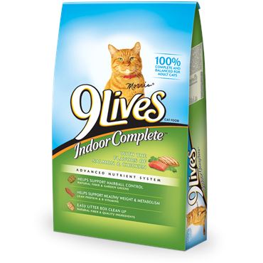 9 Lives Indoor Complete Dry Cat Food  