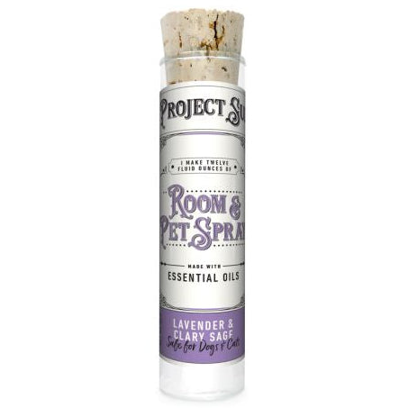 Project Sudz 10gr Lavender & Clary Sage Room & Pet Spray (makes 12fl oz) Cat and Dog Deodorizer  