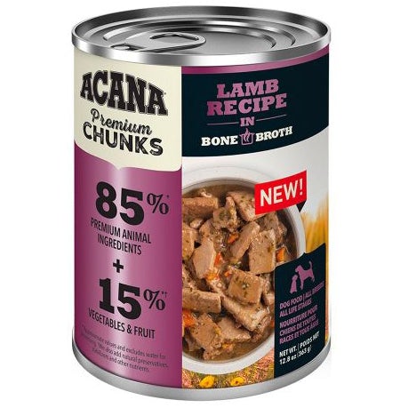 Acana 'Kentucky Dogstar Chicken' Lamb Recipe in Bone Broth Dog Food - 12/12.8 oz Cans - Case of 1  