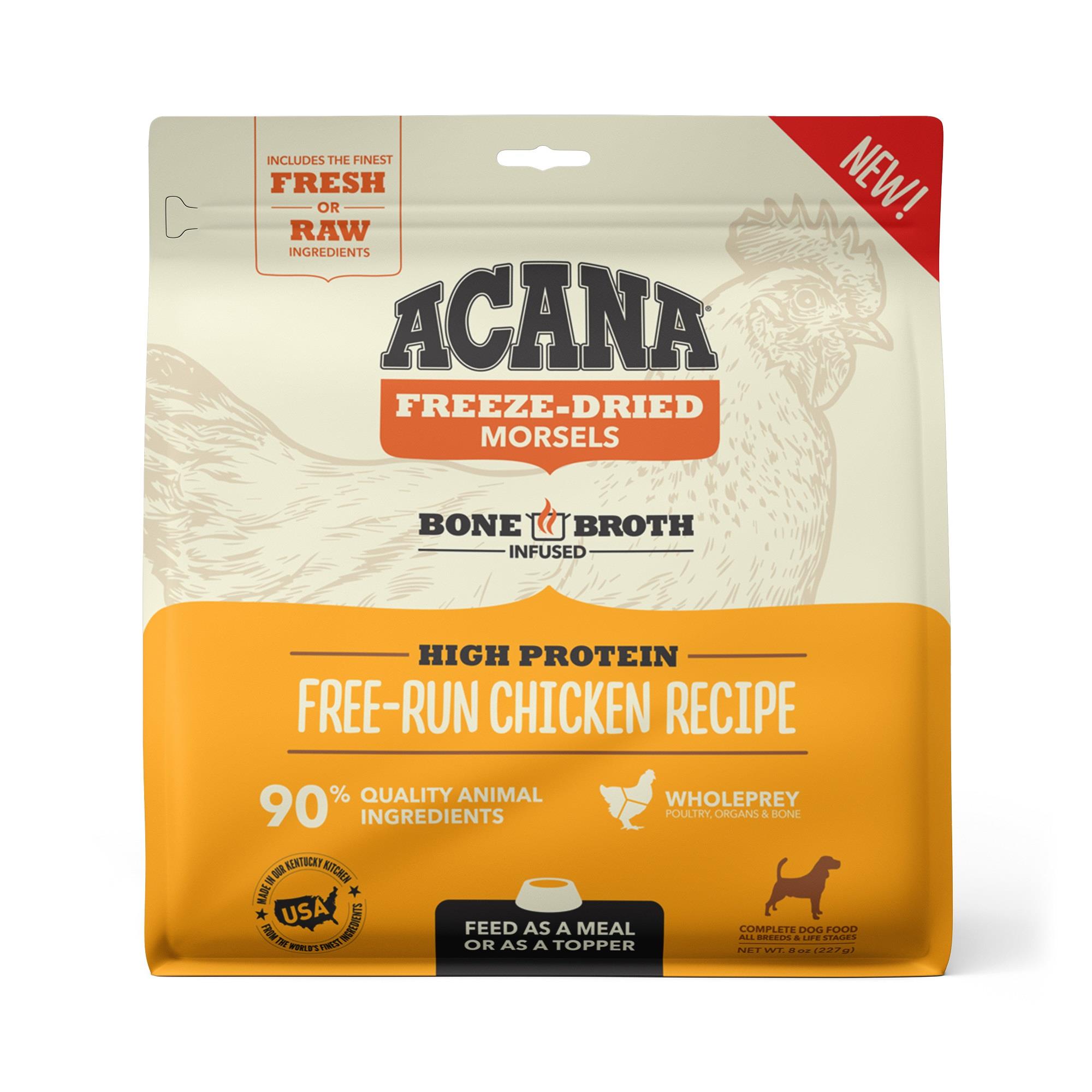 Acana 'Kentucky Dogstar Chicken' Morsels Free Freeze-Dried Dog Treats - Run Chicken Recipe  