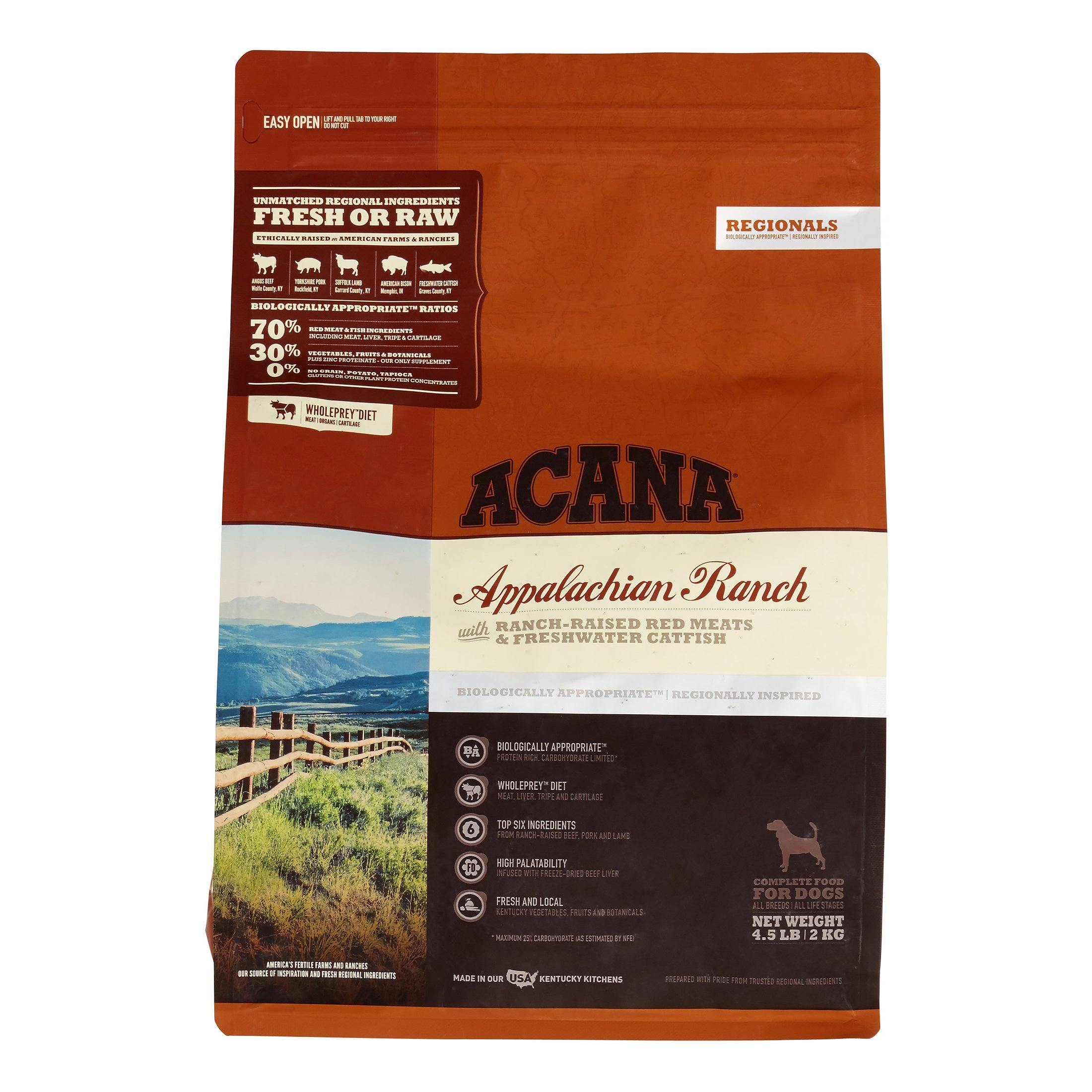 Acana 'Kentucky Dogstar Chicken' Regionals Appalachian Ranch Dog Dry Dog Food - 4.5 lb Bag  