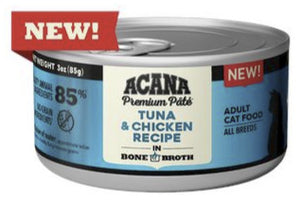 Acana Tuna + Chicken in Bone Broth Canned Cat Food - 3 Oz - Case of 24