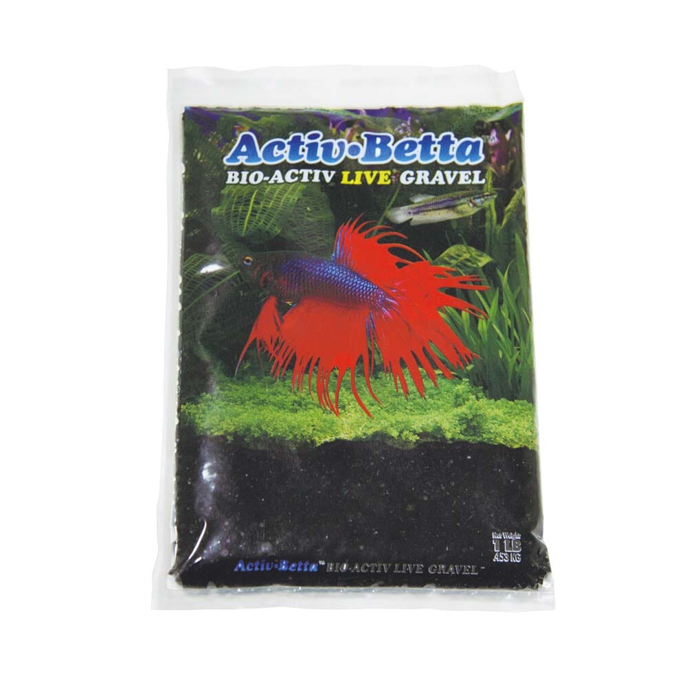 Activ-Betta Bio-Activ Live Betta Gravel Black - 1 lb - 6 Count  