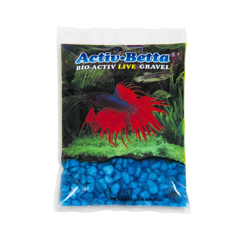 Activ-Betta Bio-Activ Live Betta Gravel Blue - 1 lb - 6 Count  