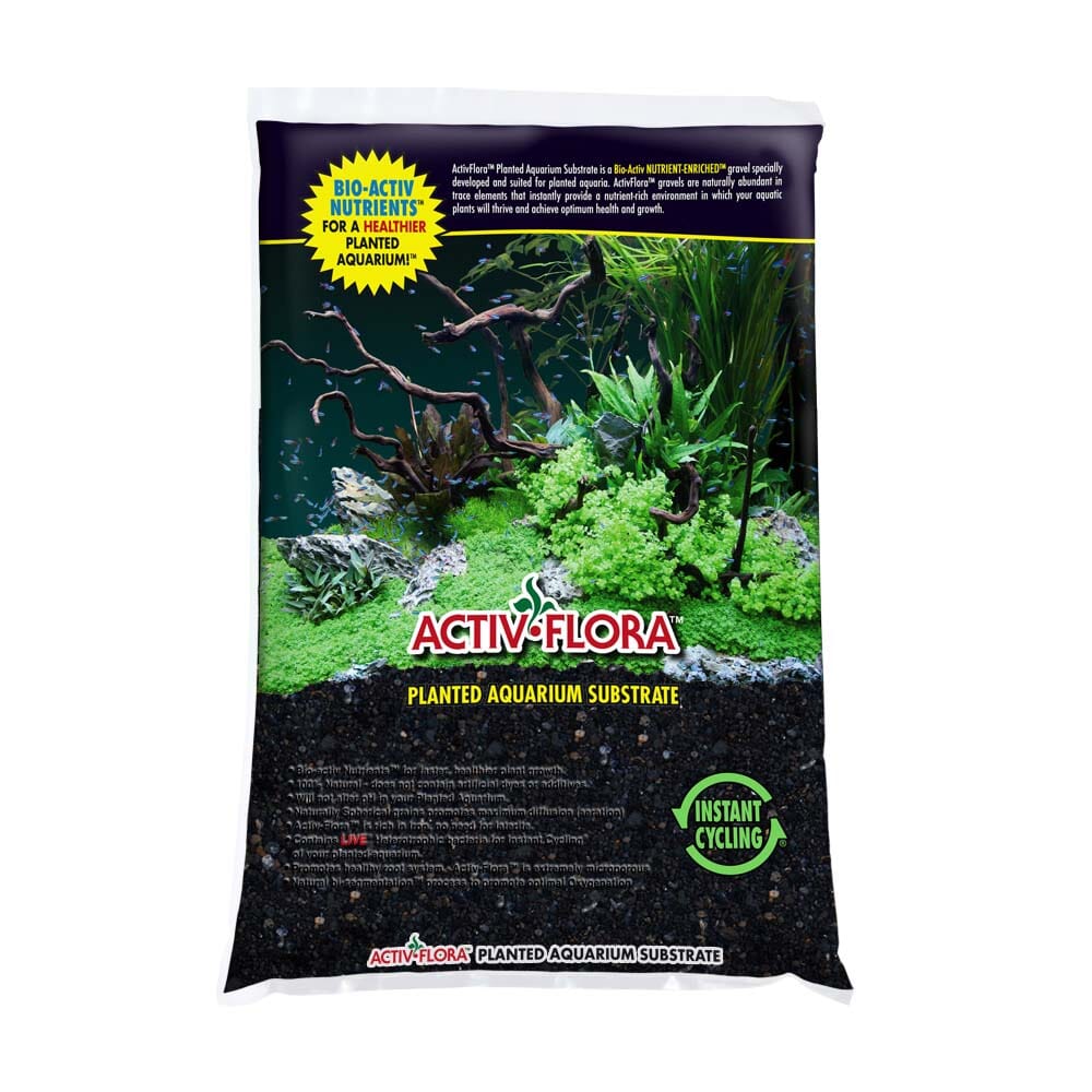 Activ-Flora Floracor Premium Planted Aquarium Gravel Black - 16 lb - 2 Count  