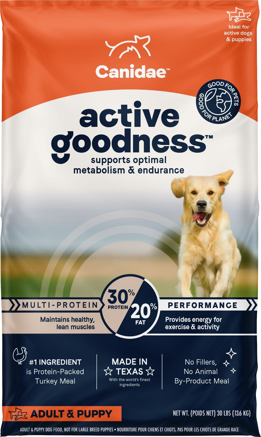 Active Goodness Canidae Active Goodness Dry Dog Food - Multi Protien - 30 Lbs  