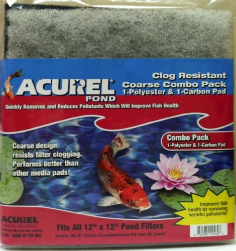 Acurel Coarse Polyester & Carbon Pad Combo Pack - 12" x 12"