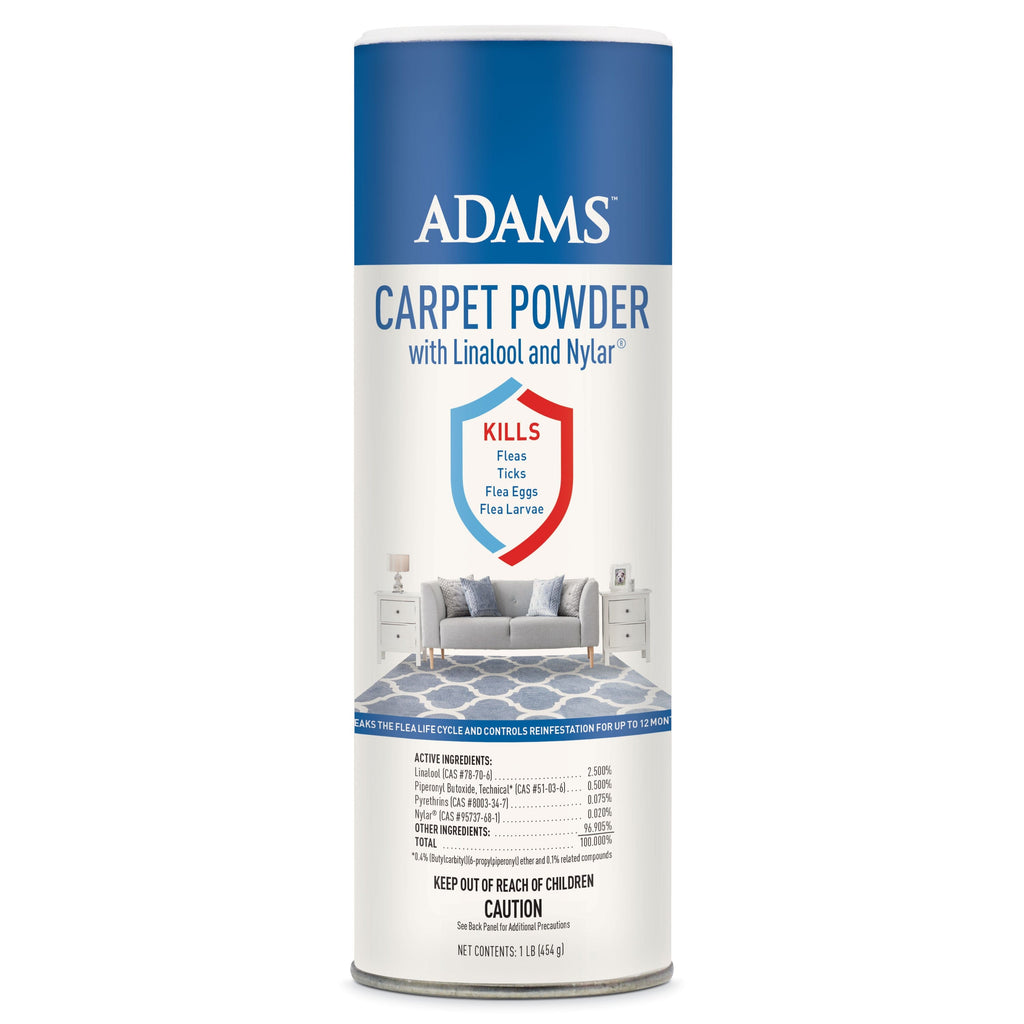 Adams Carpet Powder with Linalool and Nylar - 16 Oz  