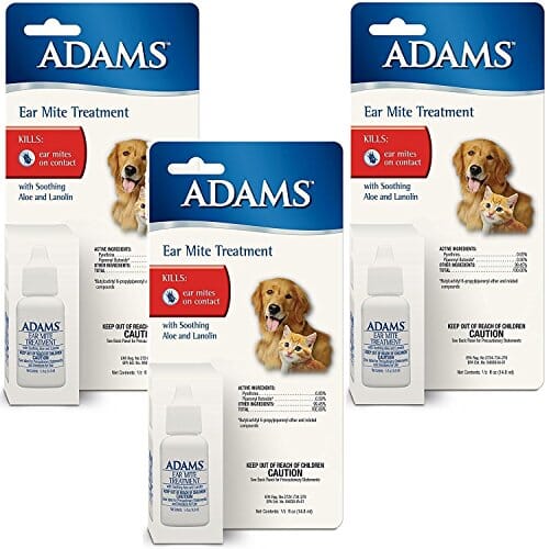Adams Ear Mite Treatment Dog Ear Care - .5 Oz  