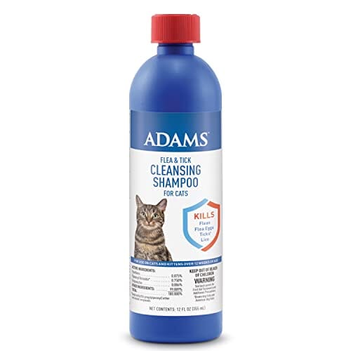 Adams Flea & Tick Cleansing Shampoo for Cats - 12 Oz  