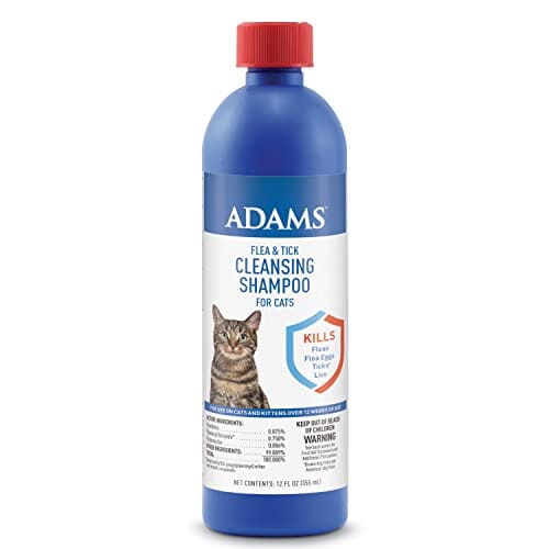Adams Flea & Tick Cleansing Shampoo for Cats - 12 Oz
