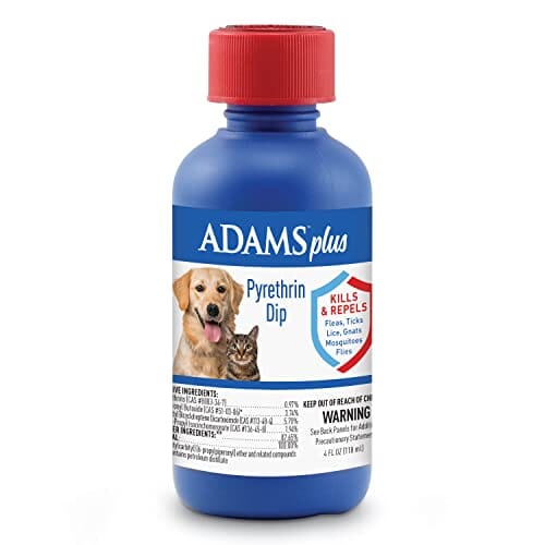 Adams Plus Flea and Tick Pyrethrin Dip for Dogs - 4 Oz