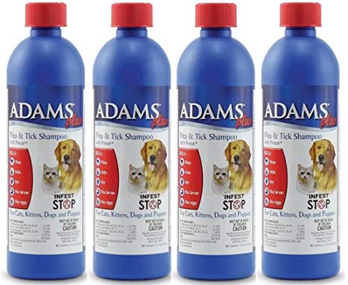 Adams Plus Flea and Tick Shampoo for Dogs with Precor - 12 Oz  