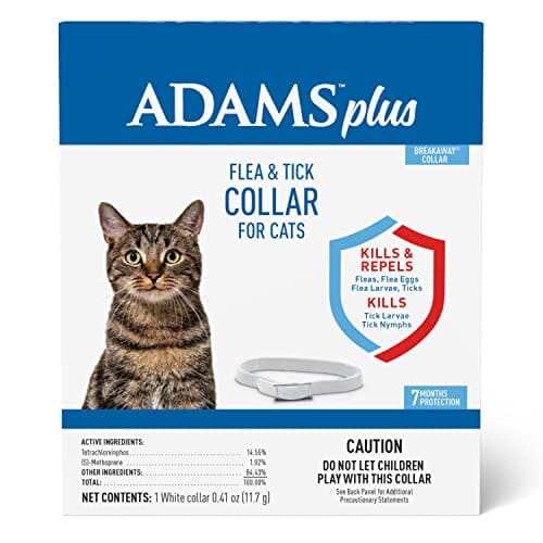 Adams Plus Flea & Tick Collar for Cats - Adjustable