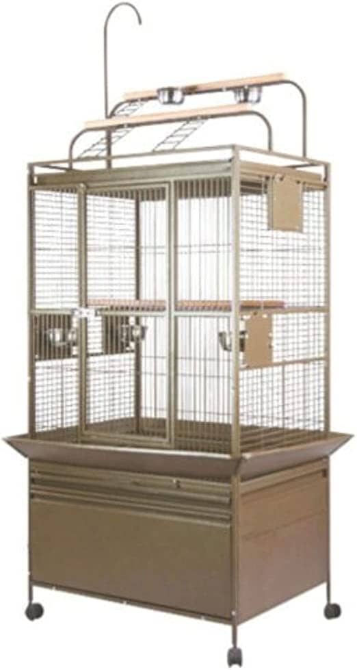 A&E Cage Company Backpack Soft Sided Travel Bird Carrier - Tan - Small - 15 X 11 X 7.5 In  