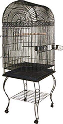 A&E Cage Company Economy Dome Top Bird Cage - Black - 20 X 20 X 58 In  