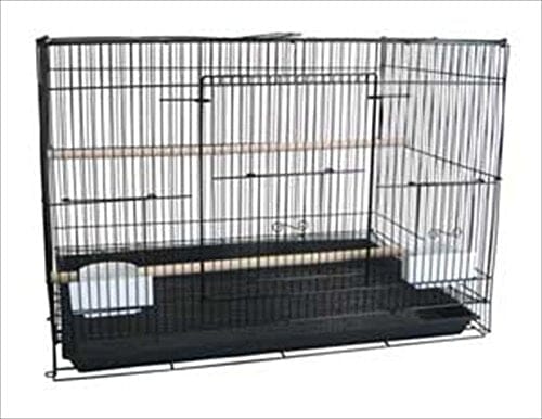 A&E Cage Company Economy Flight Bird Cage - Black - 24 X 16 X 16 In - 4 Pack  